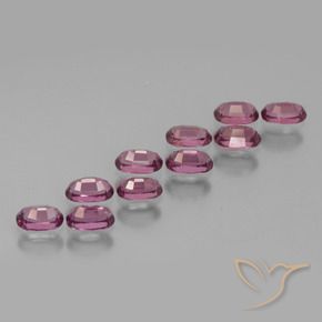 Gemas de Granate rodolita Púrpura oscuro natural de 3.60 ct, Ovalada, VS