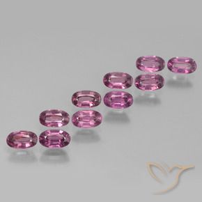 Gemas de Granate rodolita Púrpura oscuro natural de 3.52 ct, Ovalada, VS