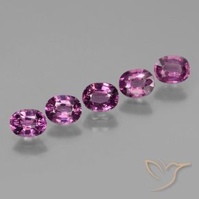 Gemas de Granate rodolita Púrpura oscuro natural de 2.41 ct, Ovalada, VS