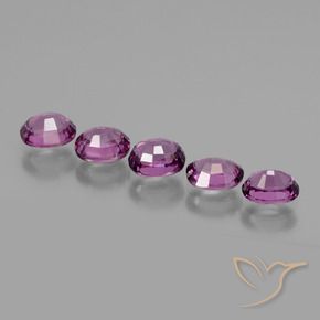 Gemas de Granate rodolita Púrpura oscuro natural de 2.41 ct, Ovalada, VS
