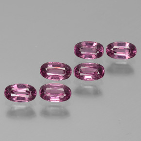 Gemas de granate rodolita rosa natural de 2,03 ct, corte óvalo, VS