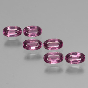 Gemas de granate rodolita rosa natural de 2,03 ct, corte óvalo, VS