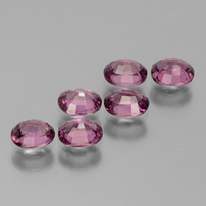 Gemas de granate rodolita rosa natural de  ct, corte óvalo, VS