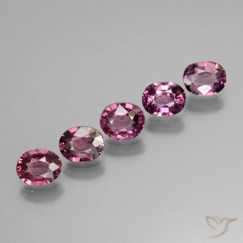 2.19ctw Natural Rosado magenta intenso Granate Rodolita, Ovalada, VS