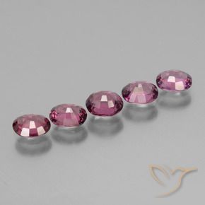 Gemas de Granate rodolita Rosado magenta intenso natural de 2.19 ct, Ovalada, VS