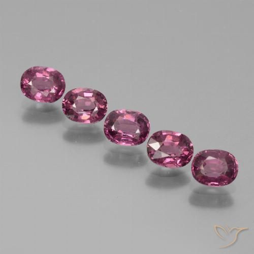 2.45ctw Natural Rosado magenta intenso Granate Rodolita, Ovalada, VS