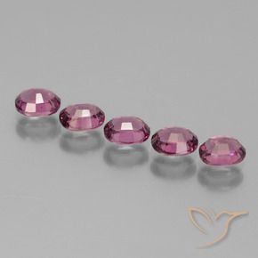 Gemas de Granate rodolita Rosado magenta intenso natural de 2.45 ct, Ovalada, VS