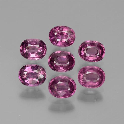 Gemas de granate rodolita púrpura natural de 3,56 ct, corte óvalo, VS