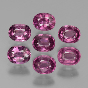 Gemas de granate rodolita púrpura natural de 3,56 ct, corte óvalo, VS