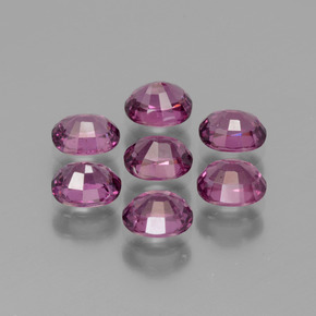 Gemas de granate rodolita púrpura natural de 3,56 ct, corte óvalo, VS