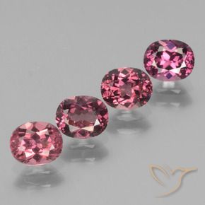 Gemas de Granate rodolita Púrpura baya natural de 2.65 ct, Ovalada, VS