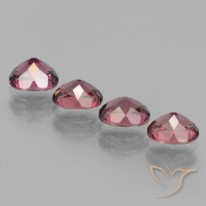 Gemas de Granate rodolita Púrpura baya natural de 2.65 ct, Ovalada, VS