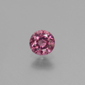 Granate rodolita rosa natural de 0,74 ct, corte redondo, VS
