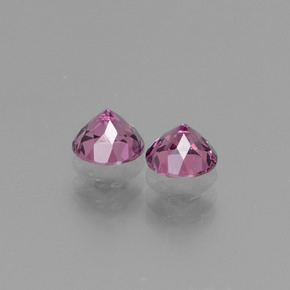 Gemas de granate rodolita rosa natural de  ct, corte redondo, VS