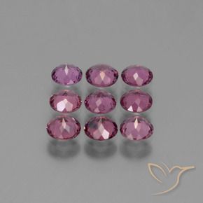 Gemas de Granate rodolita Uva natural de 2.85 ct, Redondo, VS