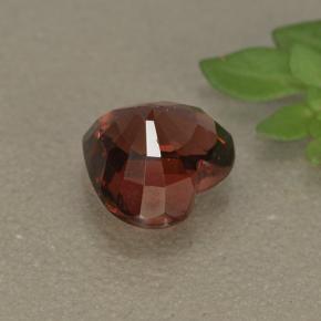 Granate rodolita rojo natural de 1,77 ct, forma de corazón, VS