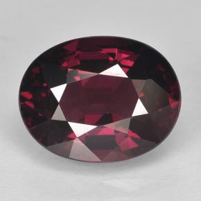 Granate rodolita Rojo frambuesa natural de 5.41 ct, Corte Óvalo, VS