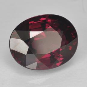 Granate rodolita Rojo frambuesa natural de 5.41 ct, Corte Óvalo, VS