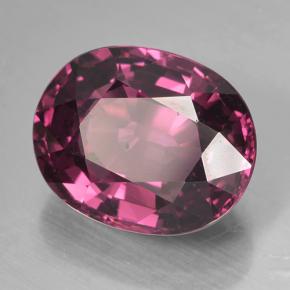 Granate rodolita Rojo frambuesa natural de 4.76 ct, Corte Óvalo, VS