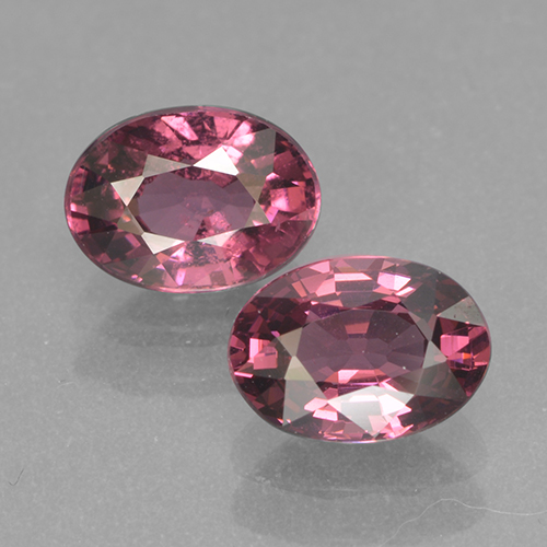 Gemas de granate rodolita rojo natural de 2,32 ct, corte óvalo, VVS-VS