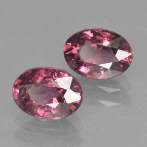 Gemas de granate rodolita rojo natural de 2,32 ct, corte óvalo, VVS-VS