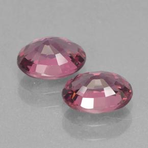 Gemas de granate rodolita rojo natural de 2,32 ct, corte óvalo, VVS-VS
