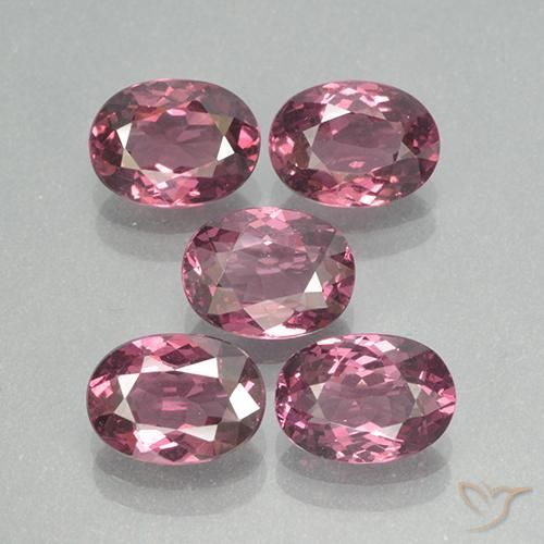Gemas de Granate rodolita Púrpura rosado natural de 5.01 ct, Ovalada, VS