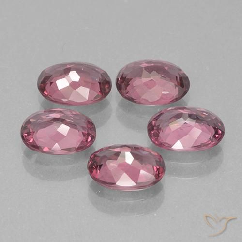 Gemas de Granate rodolita Púrpura rosado natural de 5.01 ct, Ovalada, VS