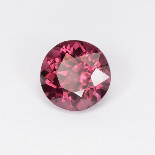 Granate rodolita rosa natural de 0,86 ct, corte redondo, VVS-VS