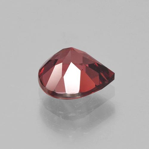 Granate rodolita rojo natural de 0,90 ct, en forma de pera, VS
