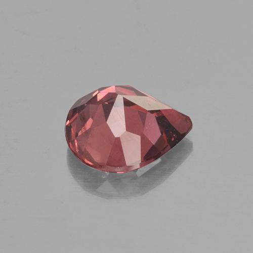 Granate rodolita rojo natural de 0,75 ct, en forma de pera, VS