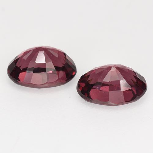Gemas de granate rodolita rojo natural de 2,33 ct, corte óvalo, VS