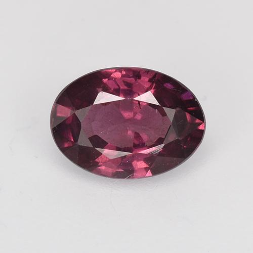 Granate rodolita rojo natural de 0,95 ct, corte óvalo, VS