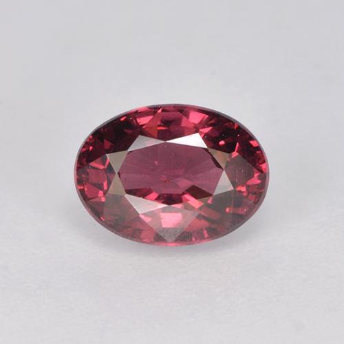Granate rodolita rojo natural de 1,15 ct, corte óvalo, VS