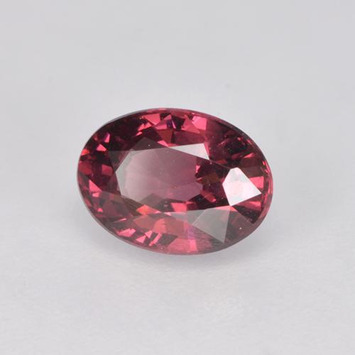 Granate rodolita rojo natural de 1,15 ct, corte óvalo, VS