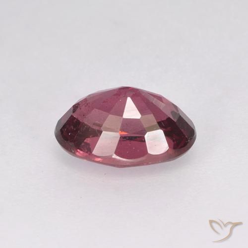 Granate rodolita Rojo frambuesa natural de 1.18 ct, Ovalada, VS