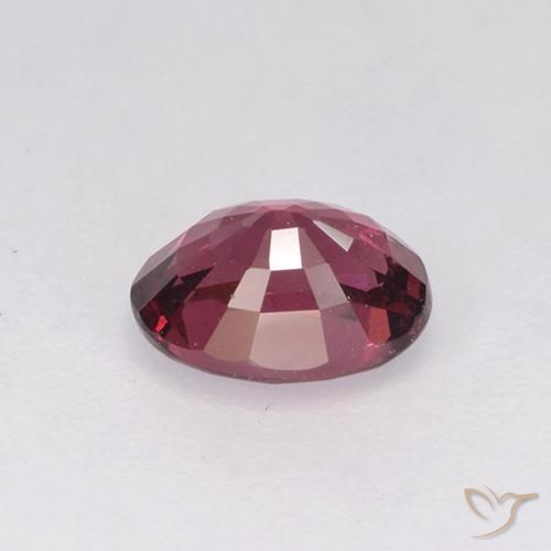 Granate rodolita Rojo frambuesa natural de 1.16 ct, Corte Óvalo, VS