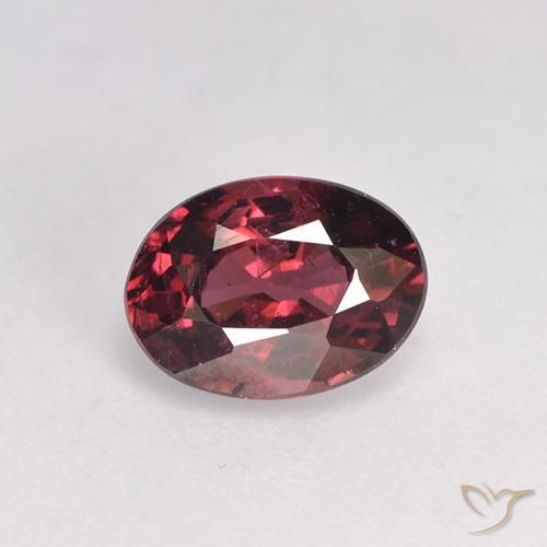 1.03ct Natural Rojo medio Granate Rodolita, Ovalada, VS