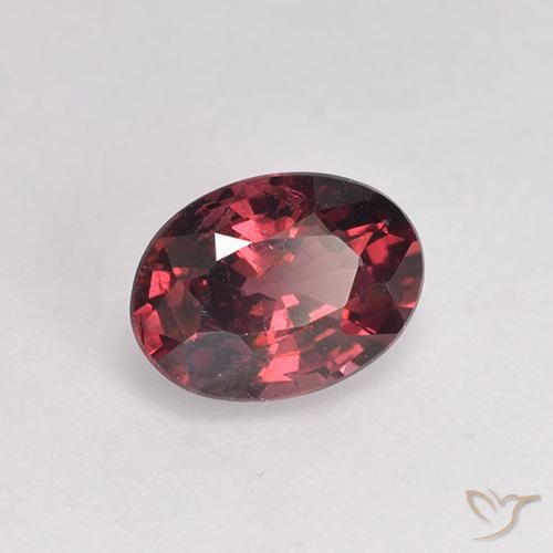 Granate rodolita Rojo medio natural de 1.03 ct, Ovalada, VS