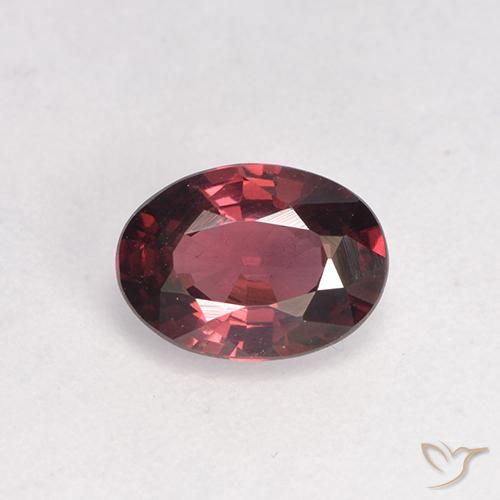 0.89ct Natural Rojo vino Granate Rodolita, Ovalada, VS