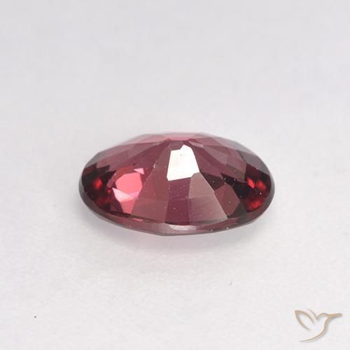 Granate rodolita Rojo vino natural de 0.89 ct, Ovalada, VS