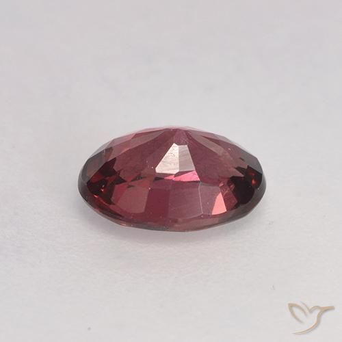 Granate rodolita Rojo oscuro medio natural de 0.99 ct, Ovalada, VS