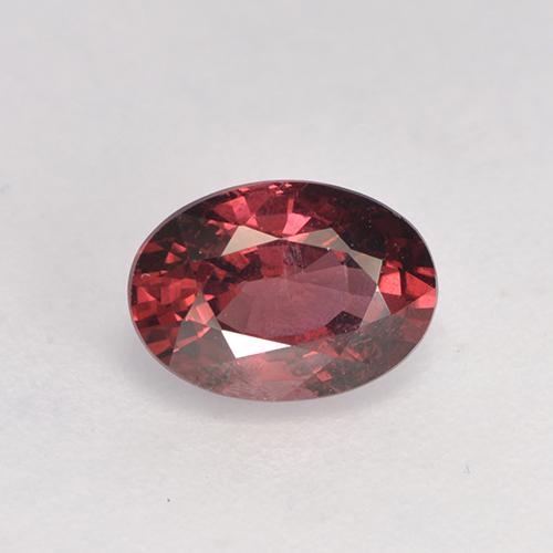 Granate rodolita rojo natural de 1,08 ct, corte óvalo, VS