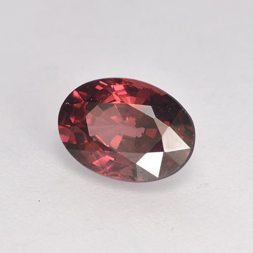 Granate rodolita rojo natural de 1,08 ct, corte óvalo, VS