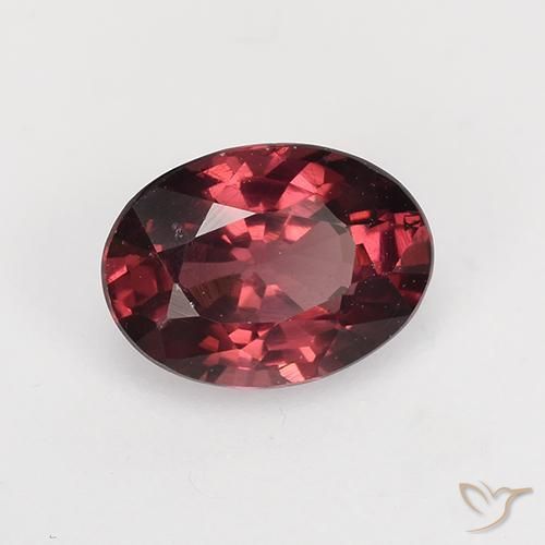 Granate rodolita Rojo vino natural de 1.04 ct, Ovalada, VS