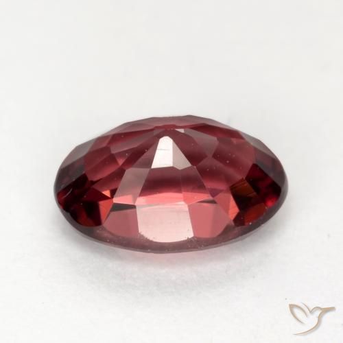 Granate rodolita Rojo oscuro natural de 1.07 ct, Ovalada, VVS-VS