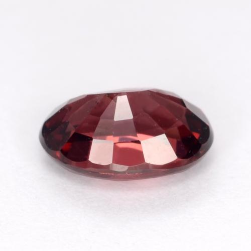 Granate rodolita Rojo oscuro natural de 1.09 ct, Corte Óvalo, VS