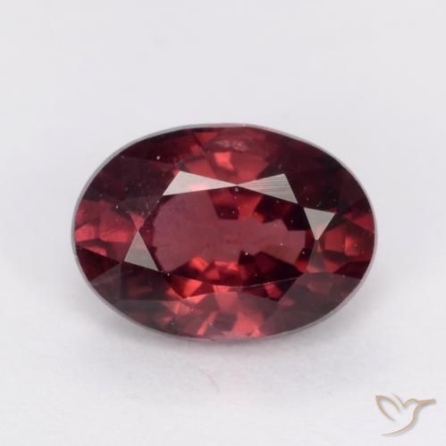 1.03ct Natural Rojo medio Granate Rodolita, Ovalada, VS