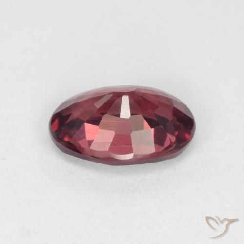Granate rodolita Rojo medio natural de 0.97 ct, Ovalada, VVS-VS