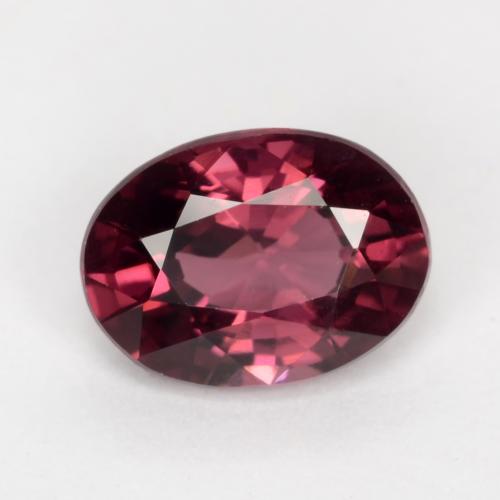 Granate rodolita púrpura natural de 1,09 ct, corte óvalo, VS